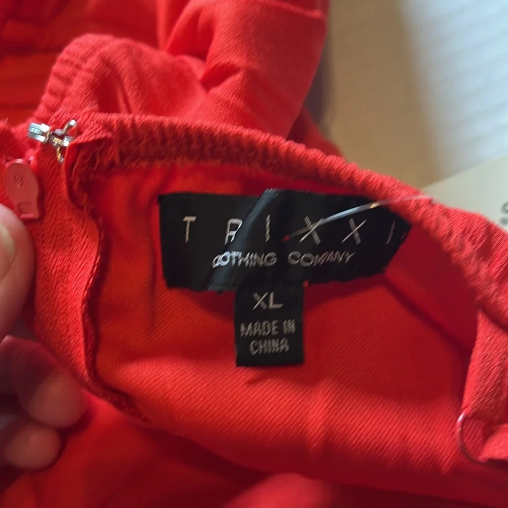 NWT-Francesca's-XL-Red-Spaghetti Strap, tiered ruffles, mini dress/Sundress. - Picture 10 of 12